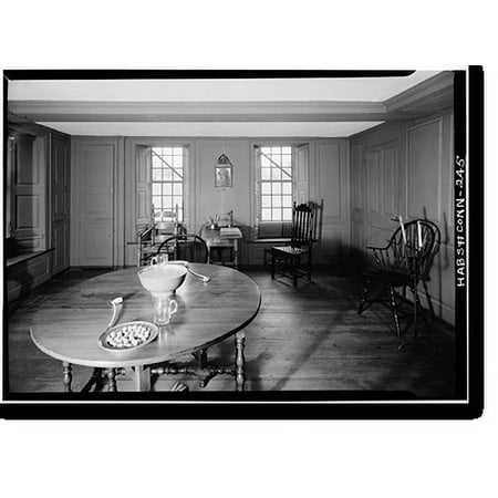 Historic Print, Thomas Leffingwell Inn, 348 Washington Street, Norwichtown, New London County, CT - 5, 16" x 20"