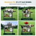 thumbnail image 5 of Outdoor Grill Table, Blackstone Griddle Stand, 220lbs Folding Grill Cart, Pizza Oven Table Stand for Onni, 5 of 6