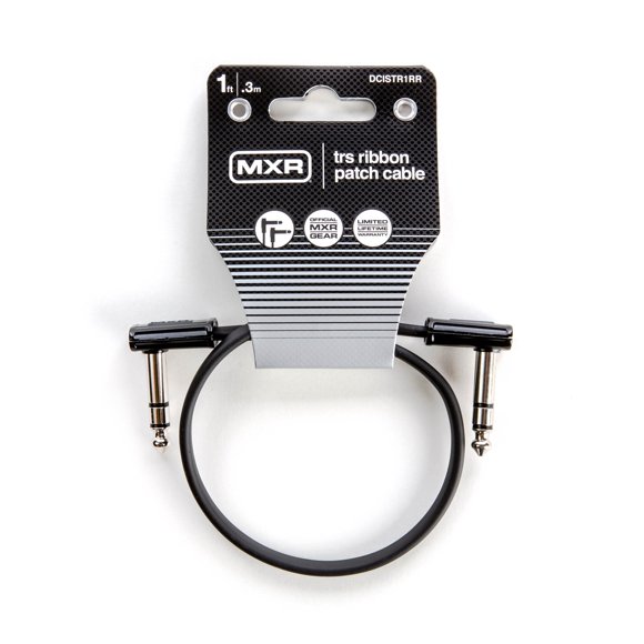 Cable de conexión JIM DUNLOP MXR Ribbon TRS 0,3 m en ángulo recto 1/4