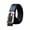 Black, variant on Unisex G Letter Smooth Buckle Leather Belt, Fashion Gold Plated Slide Buckle Casual Waist Strap for Jeans Pants