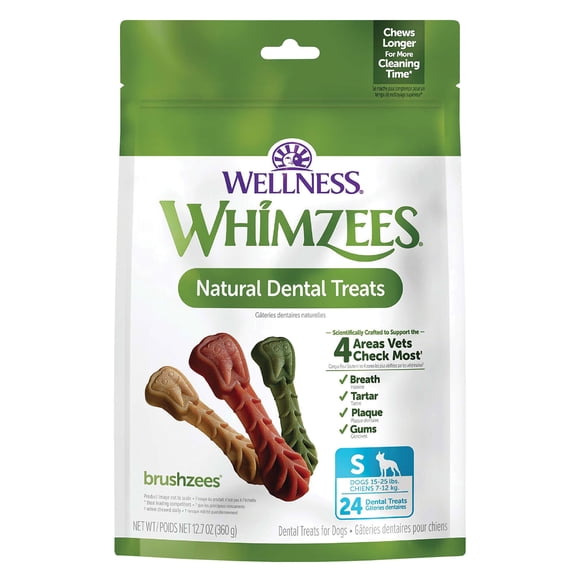 Whimzees , Friandise Dentaire, Pochette Valeur Étoile pour Brosse à Dents -P-24 Pcs
