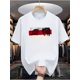 thumbnail image 2 of Don't Trust Anyone Print, Men's Round Neck Short Sleeve Tee, Fashion Regular Fit T-Shirt Top For Summer Holiday Leisure Vacation, 2 of 7