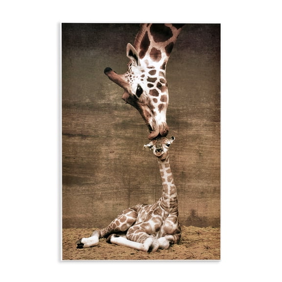 Stupell Industries Mother's Love Giraffes Wall Plaque Art design by Unknown, 15 x 10