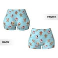 thumbnail image 5 of Lsque winter cow cute Pattern High Waisted Biker Shorts for Women-Tummy Control Fitness Athletic Workout Running Yoga Gym Shorts,Moisture-Wicking-Medium, 5 of 9