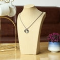 thumbnail image 1 of Necklace Display Bust Jewelry Display Stand Holder, Beige Linen , c 175×290mm, 1 of 10