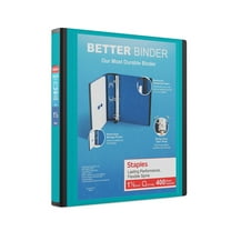 Staples 1 1/2" 3-Ring Better Binder Light Blue 3/Pack ST55858-CCVS
