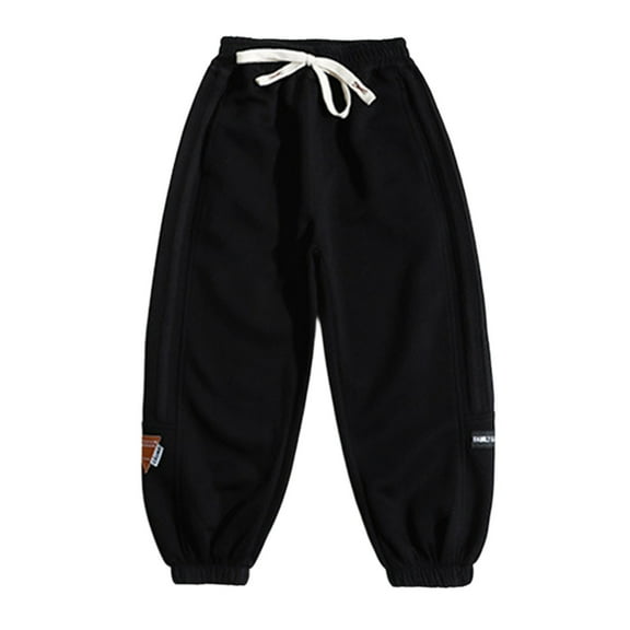 DHFJKG Boys Joggers Pants Loose Fit Elastic Waistband Drastring Athletic Ankle-Tied Sweatpants Sportswear For Kid Teen 3-16 Years Old Casual Trousers
