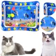 thumbnail image 4 of Tummy Time Water Play Mat Sensor Playmat Sensorial Con Pescado para Bo Gatos Interiores Rojos, 4 of 9