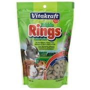 Vitakraft Nibble Rings Treats - Crunchy Alfalfa Snack - For Rabbits, Guinea Pigs, Hamsters, and More