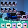 thumbnail image 6 of Sailstar Sleep Training Kids Alarm Clock , OK to Wake Clock for Kids with Night Lights, Beige Digital Clock, 6 of 7