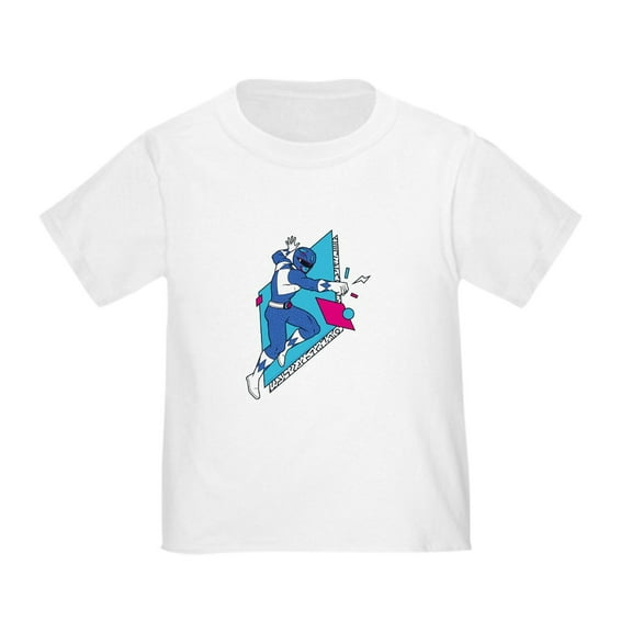 CafePress - Power Rangers Blue Ranger Punching Toddler T Shirt - Cute Toddler T-Shirt, 100% Cotton