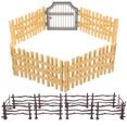 thumbnail image 2 of 1 Set of Plastic Fence Toy Miniature Farm Fence Toy Fence Panel Farm Fence Miniature Fence Model, 2 of 10