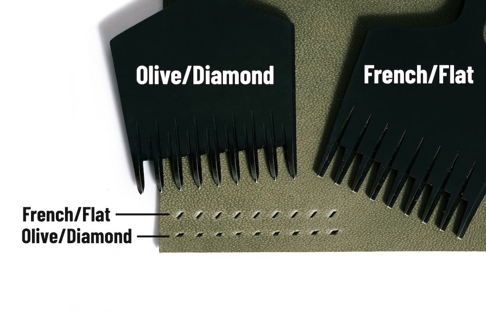 BG & Corter Pricking Irons, French/Flat Style, Multiple Sizes