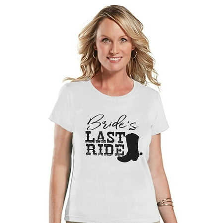 - 7 ate 9 Apparel Women's Bride's Last Ride T-shirt - Small