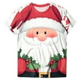 thumbnail image 6 of zaveiop Christmas Shirts for Women Christmas Tree Print Short Sleeve Tops Plus Size Xmas Blouses 2025 Festival Party Tshirts (Y1-White, XL), 6 of 6