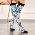 thumbnail image 5 of Coolnut Watercolor Flower Compression Socks for Women&Men Circulation-Best Support for Nurses,Running,Athletic-1 Packs, 5 of 7