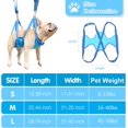 thumbnail image 5 of Kit de suministros para el cuidado de mascotas para perros y gatos, hamaca transpirable para perros, arnés de suspensión para el cuidado, peine, máscara (L (18,5-31,5 kg), azul), 5 of 5