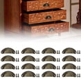 thumbnail image 4 of 3.2 Inch A48 Antique Bronze Shell Cabinet Handle – Souew Shaped Design Metal Kitchen Cabinet Knobs Pulls, Drawer Hardware 12Pcs/Set with Screws, 4 of 7