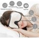 thumbnail image 5 of Máscara para dormir con bloqueo de luz para hombres y mujeres, protección para los ojos para viajes, siestas y sueño nocturno, cómoda y transpirable, color blanco, 5 of 5