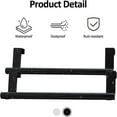 thumbnail image 6 of Hecteas Rack,Storage Rack,Cabinet Hanger 2024 New Cabinet Towel Rack Dish Towel Rack Towel Rack Can Be Firmly Installed on All Standard Cabinets and Doors Features:(2Pc Towel Rack-Black), 6 of 6