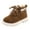 Brown, variant on Ohufall Toddler Shoes Toddler Infant Kids Baby Girls Boys Warm Lace Up Shoes Short Ankle Booties
