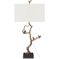 thumbnail image 3 of Antique Brass Black Shadows Table Lamp, 3 of 5