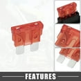 thumbnail image 3 of Unique Bargains 1Set 10A Standard Blade Style Fuse 12AWG Fuse Holder 12 Gauge Fuse Holder Blade Style Inline Fuse Holder, 3 of 6