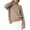 Khaki, variant on Women's Long High Neck Solid Ribbed Knit Lightweight Pullover Sweater Top