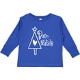 thumbnail image 3 of Inktastic Buon Natale Christmas Tree with Heart and Star Boys or Girls Long Sleeve Toddler T-Shirt, 3 of 5