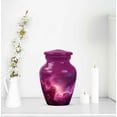 thumbnail image 6 of JAGASY Pink Galaxy Urn for Human Ashes - Nebula Stars Decorative Small Funeral Keepsake Urns - Pink Cosmic Clouds Tiny Urn for Ashes Adult Male - Miniature Urn Ash holder - (3 Inch), 6 of 7