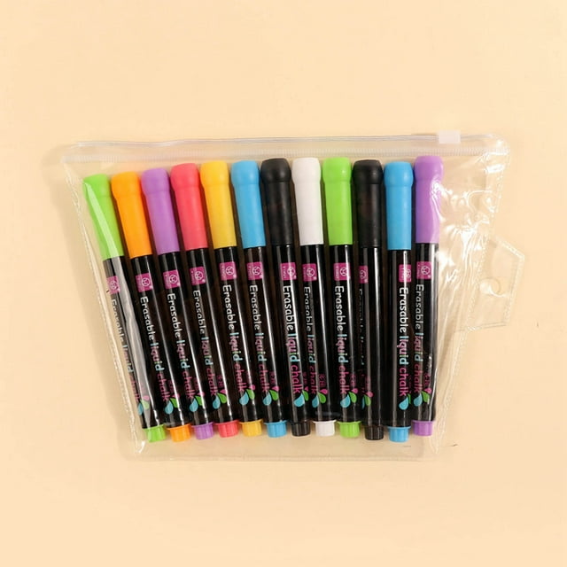 Erasable Light Board Pen Colorful Water Soluble Liquid Chalk LED Blackboard Highlighter Light Board Pen 50ml Japanese Pen Fine Tip Pen Antique Inkwell Glass Highlighter Custom Made Pens Bulk Pens Fine