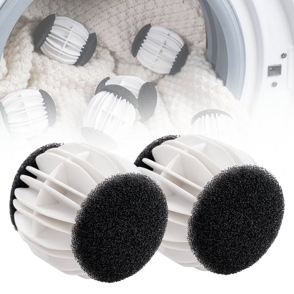 Pet Hair Remover for Washing Machine 2 Pack, 2025 New Laundry Hair Catcher Balls, Dog Hair Remover Anti- Wash Balls, Reusable Fabric Cleaner for Clothes Bedding White