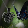 thumbnail image 4 of Hollow Butterfly Cremation Urn Necklace for Ashes- Urn Locket Ashes Necklace Urn Jewelry Memorial Keepsake Fine Keepsake for A Loss of the Loved One, 4 of 8