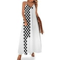 thumbnail image 2 of Ska Robe Sans Manches à Carreaux Concept v1 Robe sexy pour Femmes Vêtements d'Été Robes d'Été Femmes 2024, 2 of 5