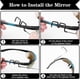 thumbnail image 3 of 2-Pack Cycling Glasses Mirror, 360 Degree Adjustable Rear View Wide Angle Mirror, Cycling Accessories-Good, 3 of 5