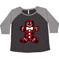 thumbnail image 3 of Inktastic Buffalo Plaid Gingerbread Man Women's Plus Size T-Shirt, 3 of 5