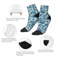 thumbnail image 5 of Naloa Ocean Waves Ankle Socks for Women Non Slip Socks No Show Socks Classic Low Cut Casual Socks Casual Socks, 5 of 7