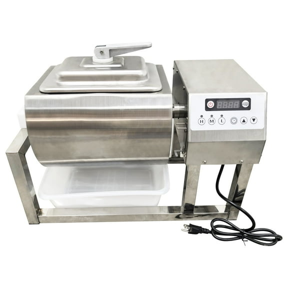 Electric Meat Vegetable Marinator Circular Tumbler Rotatable 15QT Food Marinating Machine Computer Control
