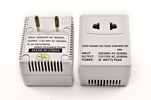 Max 50 Watts Ideal for iPod Light Duty Compact Step Up / Step Down Worldwide Travel Voltage Converter VX 50 Phone and Camera Chargers SIMRAN VX-50 
