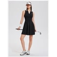thumbnail image 2 of Top-kevin Women Pleated Tennis Skirt Set Two Piece Racerback Golf Outfits High Waisted Pickleball Skirt with Shorts, 2 of 7