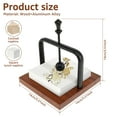 thumbnail image 2 of FUYGRCJ Wood Napkin Holder for Table, Square Tabletop Napkin Dispenser, Cocktail Napkin Holder with Sophisticatedly Metal Center Bar, for Home, Kitchen, Office, Restaurant, Hotel, Cafe, Bar, 2 of 11