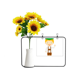 thumbnail image 1 of Green brown Alemania Cartoon Tarjeta de bendición de jarrón de girasol artificial, 1 of 3