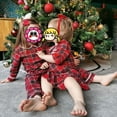 thumbnail image 4 of Pijamas de franela a juego para niños y niñas, pijamas de Navidad para niños, pijamas rojos para niños pequeños, pijamas de manga larga, 4 of 4
