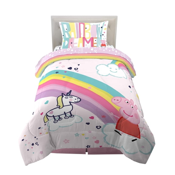 Franco Kids Bedding Peppa Pig Twin Comforter and Sheets Set