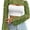 Green, variant on Women’s Cropped Knit Shrug Top Lightweight Bell Sleeve Summer Cover-Up, Soft Breathable Cropped Cardigan Shrug for Casual & Beach, Cropped Shrug Women