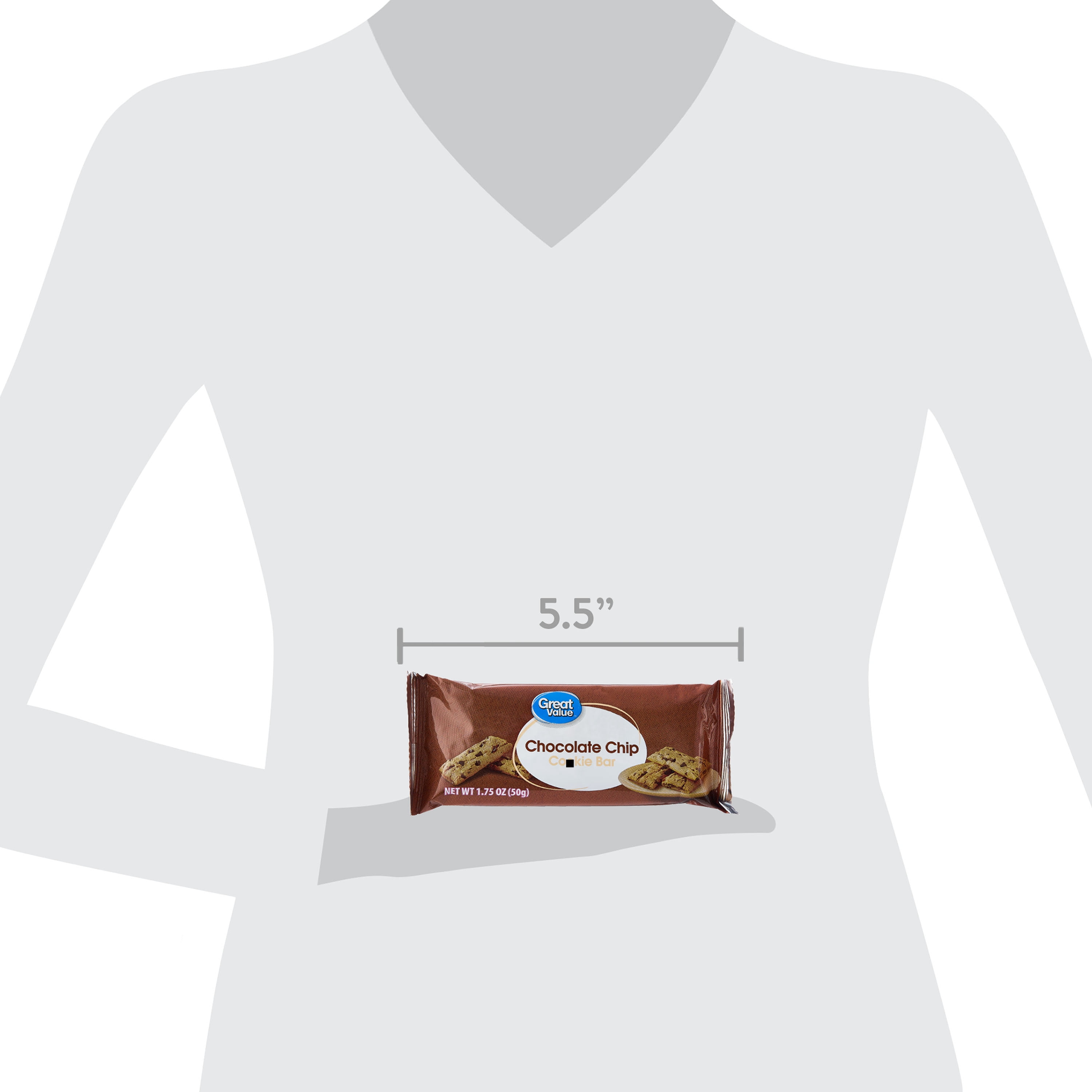 Great Value Chocolate Chip Cookie Bar, 1.75 oz
