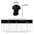 thumbnail image 4 of Playera De Manga Corta Estilo Henley Ligero Para Hombre, 4 of 7