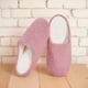 thumbnail image 3 of Pantuflas peludas de piel rizada para hombres y mujeres, antideslizantes, acogedoras, suaves y cálidas (40-41), color rosa, 3 of 8