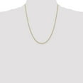 thumbnail image 2 of Auriga Fine Jewelry 14K Yellow Gold 1.6 mm Round Open Link Cable Chain Necklace for Women 22", 2 of 7