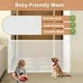 thumbnail image 4 of XJD 55" Retractable Baby Gate Extra Wide Safety Gates Child Gate for Indoor/Outdoor 33" Tall, White, 4 of 11